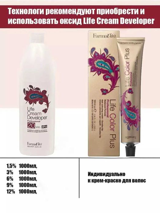 Фарба для волосся Farmavita Life Color Plus 100 мл
