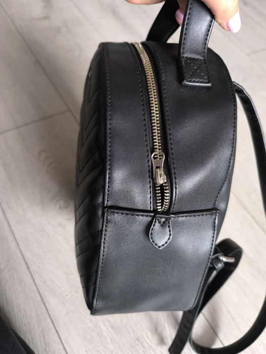 Plecak Wittchen, czarny skórzany