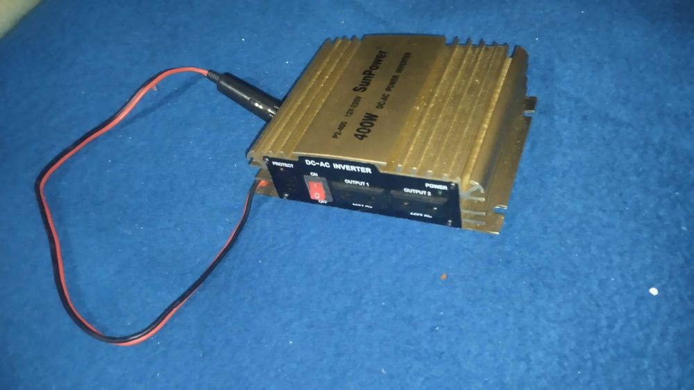 Перетворювач напруги SunPower 12V-220V(400W) (15А)