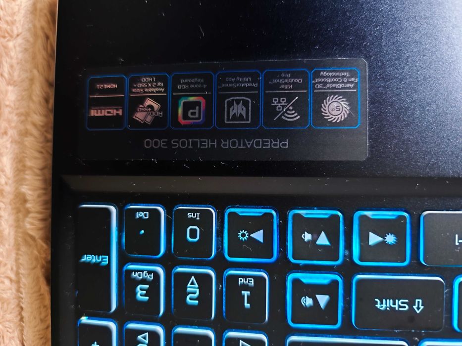 Laptop ACER Predator Helios 300|i9-16GB| 1TB SSD| RTX3060