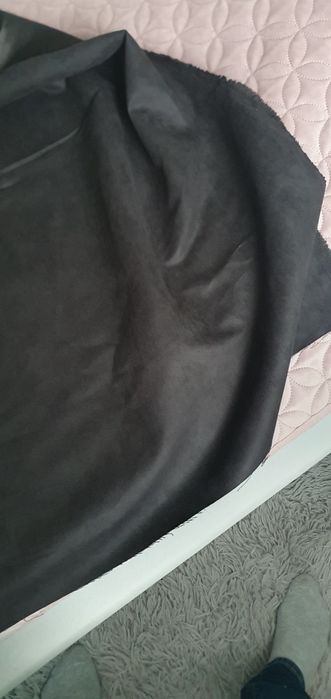 Tkanina welur dwustronna 100x150cm czarny