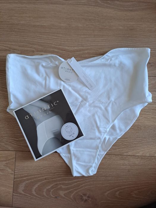 Majtki ciążowe Atlantic, rozmiar S, 1 sztuka, kolor biały