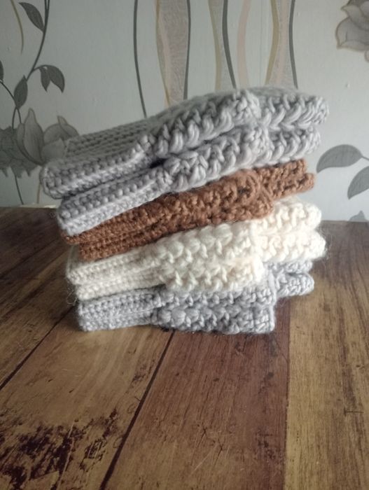 Мітенки жіночі в'язані гачком