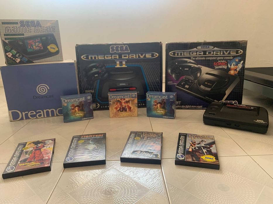 Sega:Panzer Dragon 1 e2, Dragon BallZ, Shenmue 1 e 2, Fighters megamix