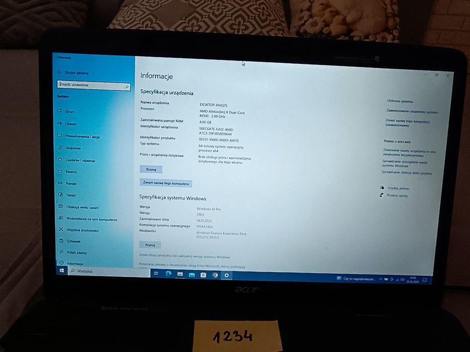 Laptop Acer 17 cali