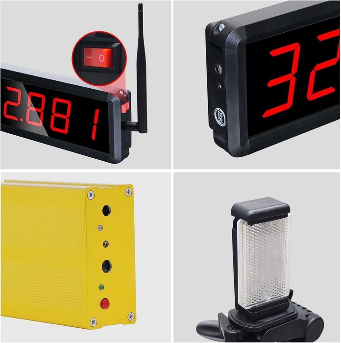 Bezprzewodowy laserowy timer do sprintów Ousmile Zegar z laserami