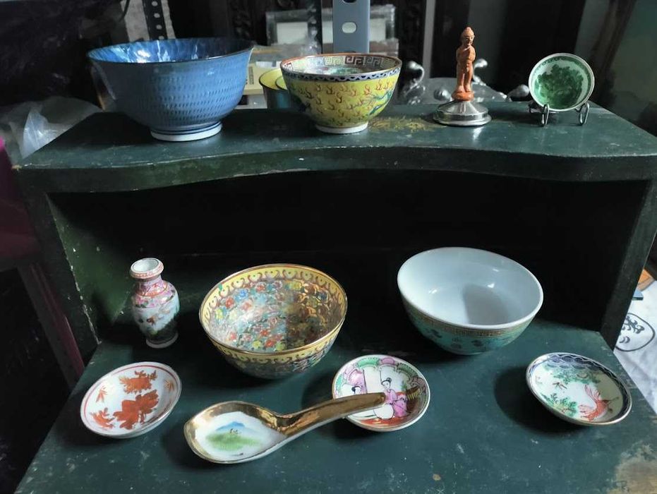 Conjunto de 10 peças em porcelana chinesa