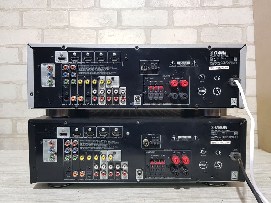Пульт!AV ресивер/підсилювач  Yamaha RX-V367 2x120Вт 3D HDMI  б/у+5ч