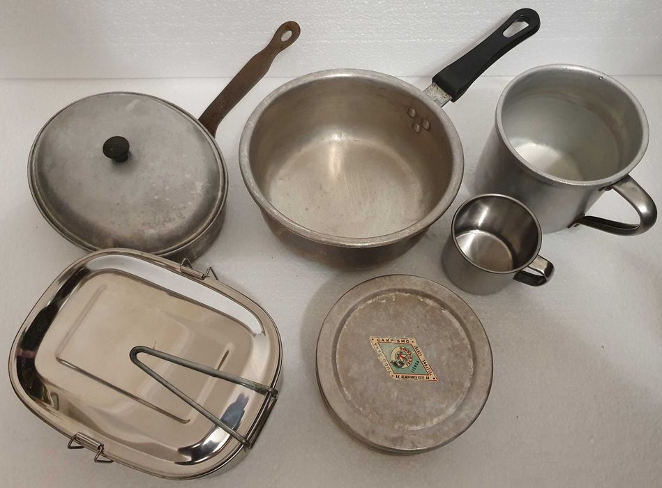 Campismo - Palamenta diversa em alumínio e inox
