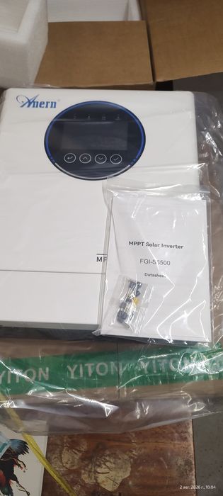 Продам гибридный инвертор мощность 6,5 кВт + wi-fi модуль.