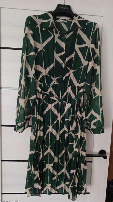 Сукня-плісе, платье, зелёное, зелене, плиссе