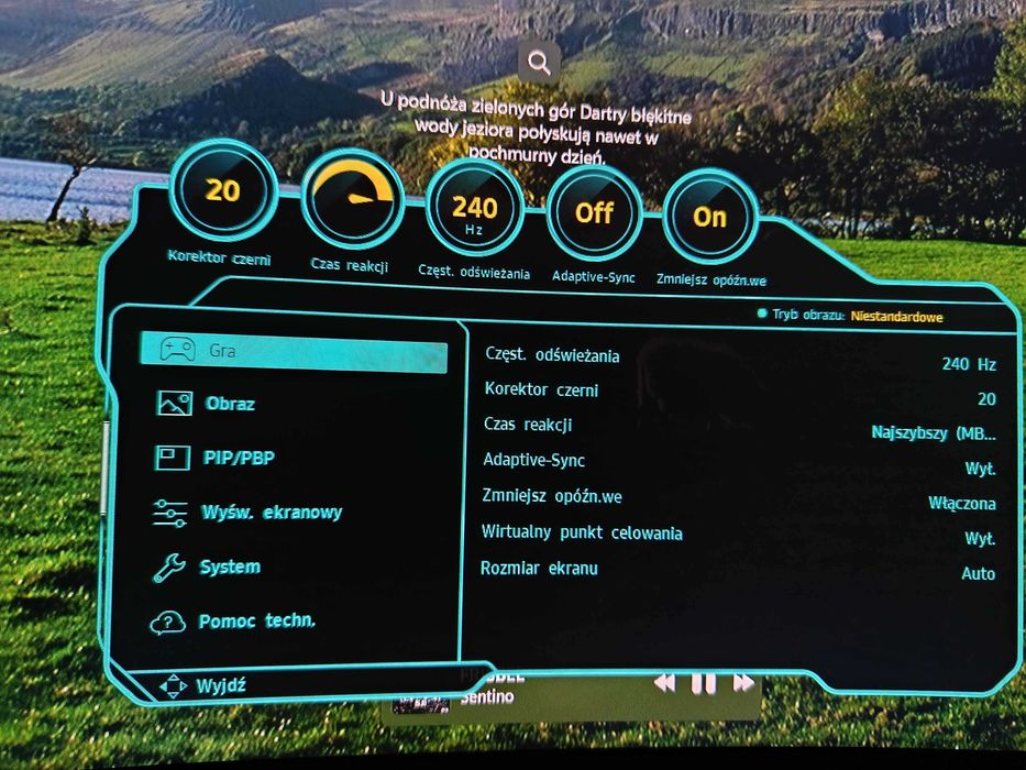 Monitor gamingowy Samsung Odyssey G7 32" 240Hz QHD – stan idealny