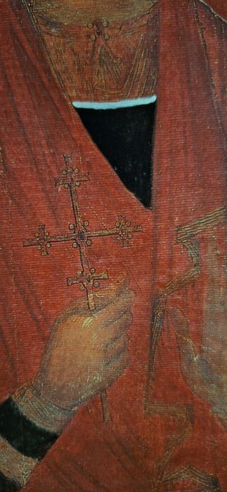 Ikona na desce lipowej - Orantka