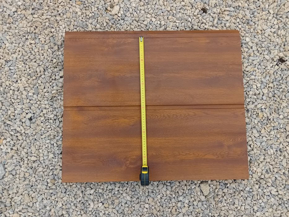 Panel bramy segmentowej zloty dąb