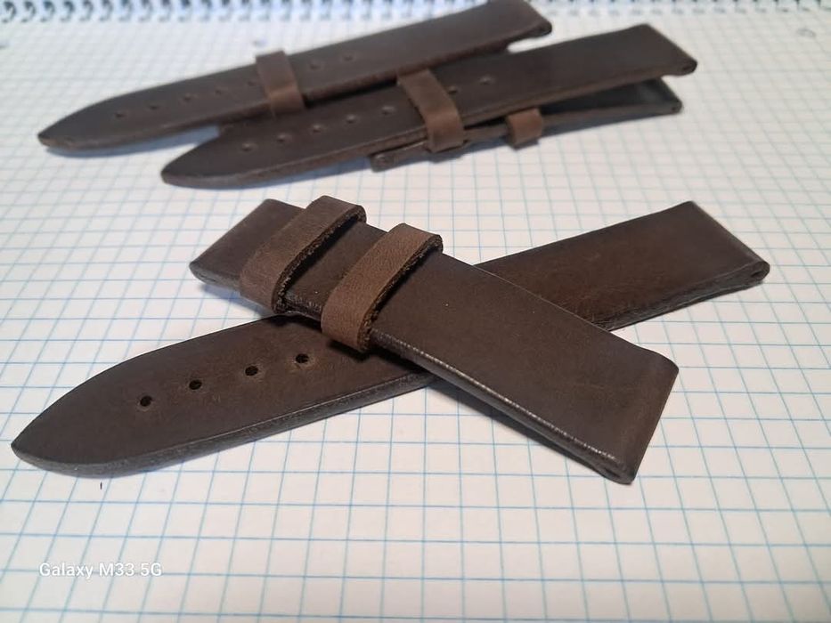 Продам кожаные ремни для часов . 22мм