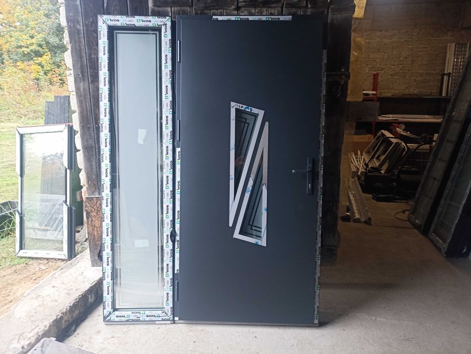 Drzwi zewnętrzne 150/207 antracyt obustronny