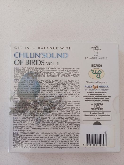 Caixa 5 Cd's Chillin'Sound of Birds vol. 1