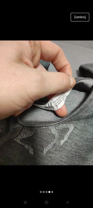 Sukienka szara jednorożec