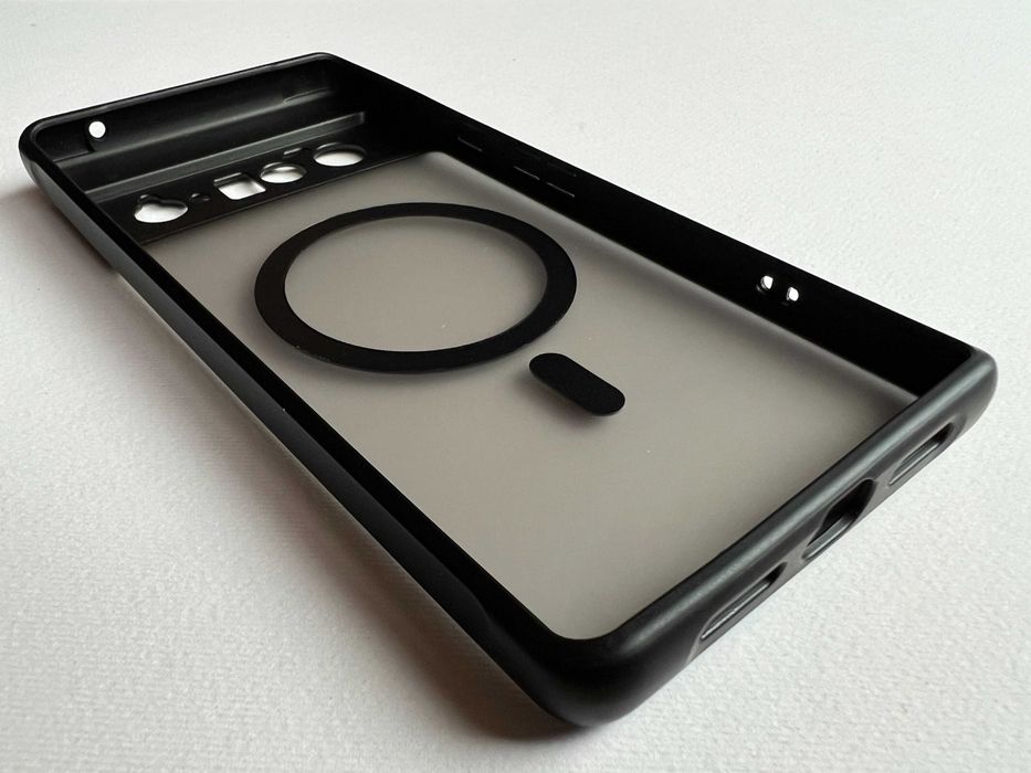 Google Pixel 6 Pro чохол Magnetic MagSafe чорний силікон TPU чехол