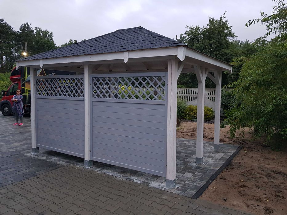altana ogrodowa, drewniana, zadaszenie ogrodowe, wiata , konstrukcja,
