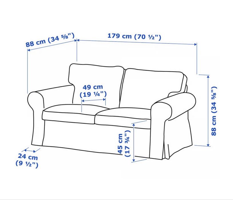 Sofa dwuosobowa Ikea