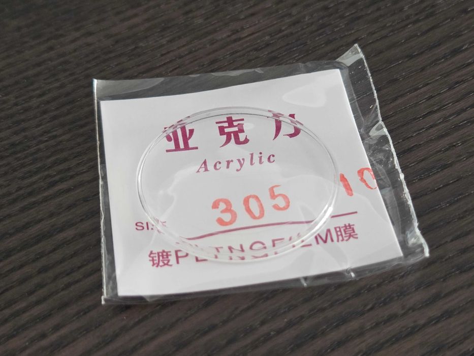 Vidro plexi para relógio 30,5 mm