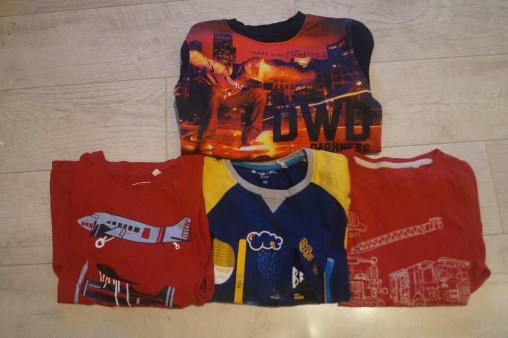 Ubrania chlopięce r.122-128