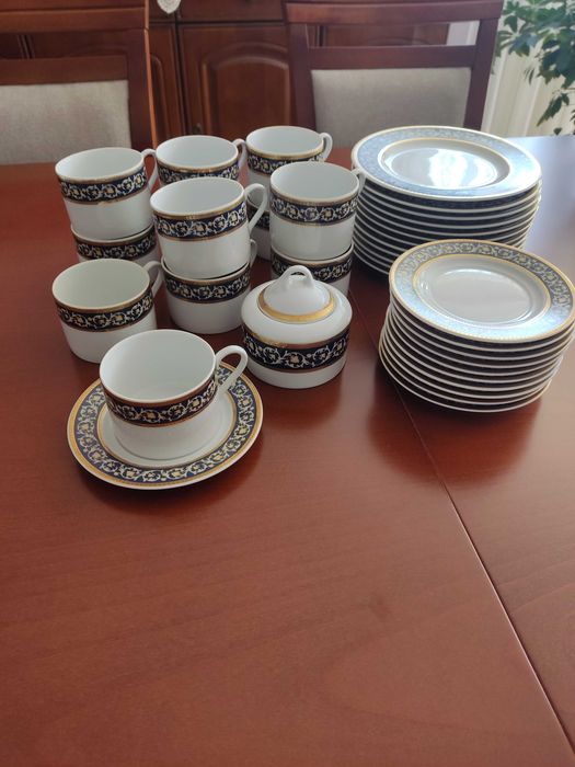 Serwis kawowo herbaciany Lubiana porcelana