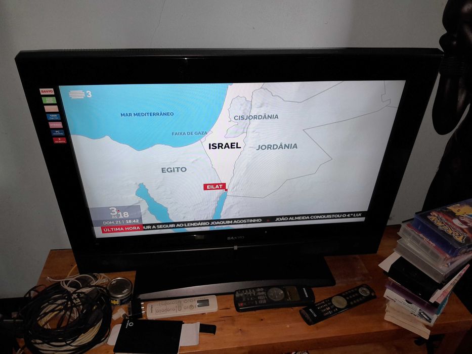 televisão LCD grande