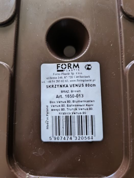 Skrzynki balkonowe Nowe 2sztuki