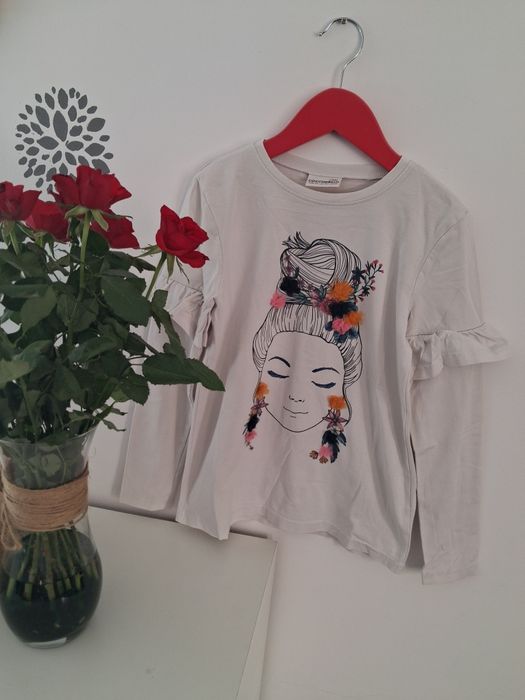 Bluzka z falbankami Coccodrillo 140