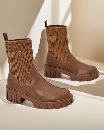 36 37 38 botki 39 40 41 z elastyczną cholewką skarpetą wsuwane ocieplo