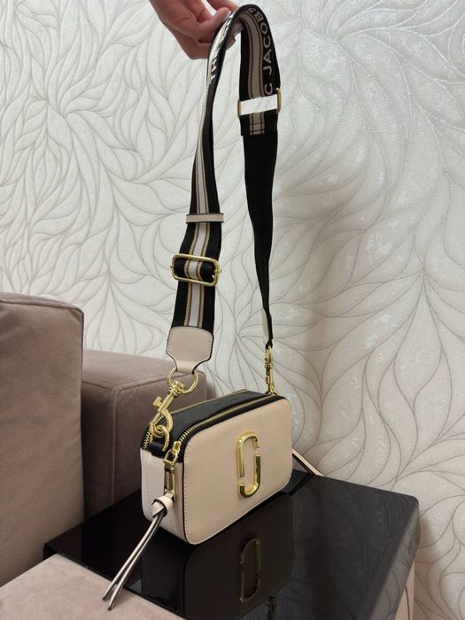 Нова Шкіряна Сумка Marc Jacobs The Snapshot New Cloud White Multi