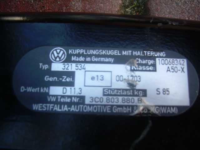 VW Volkswagen passat B8 combi kombi hak variant holowniczy