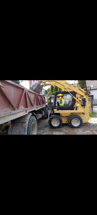 Usługi mini ładowarka typu BOBCAT  – równanie terenu,  prace ziemne Lublin Bełżyce Nałęczów