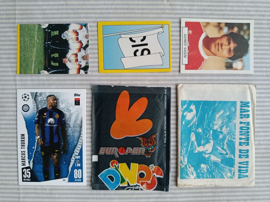 Lote de CROMOS  Antigos  e  SAQUETAS  Seladas