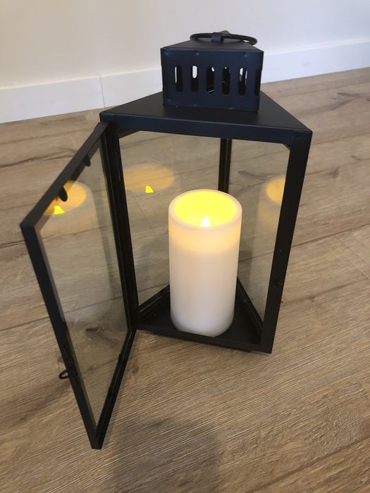 Porta velas preto (4 unidades)