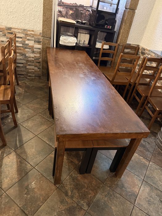 Mesa Madeira - 250cm x 80cm x 72cm
