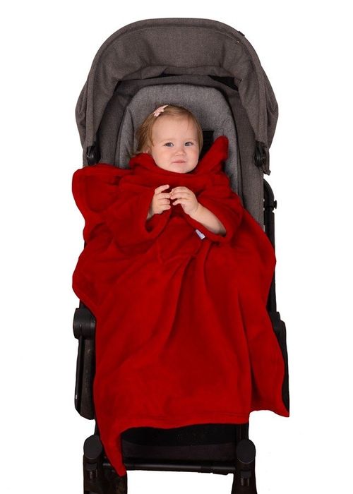 Nowy kocyk z rekawkami,otulacz do wozka i fotelika