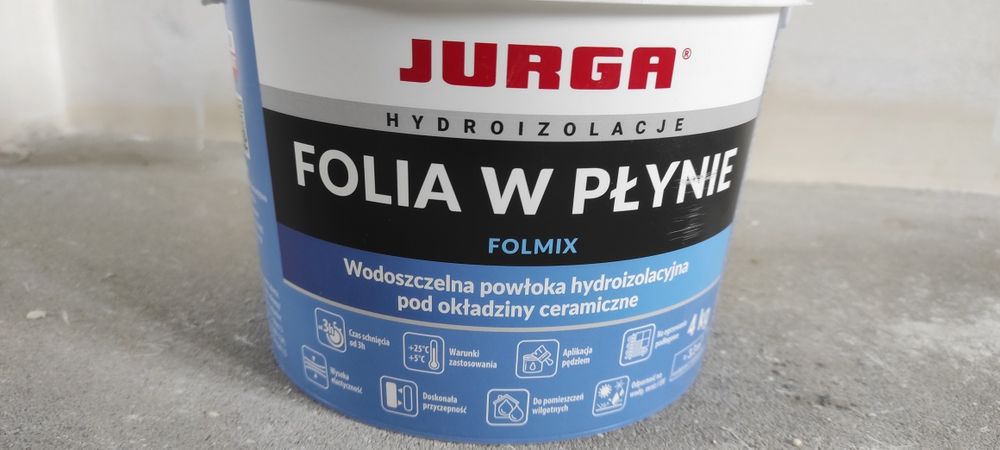 Folia w płynie Jurga 4 kg hydroizolacja