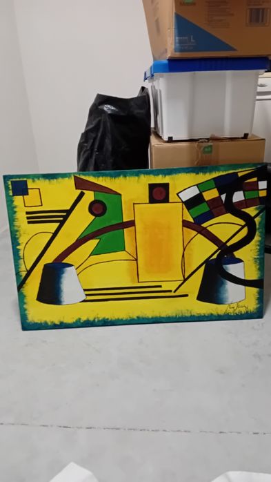 Quadro abstrato como novo