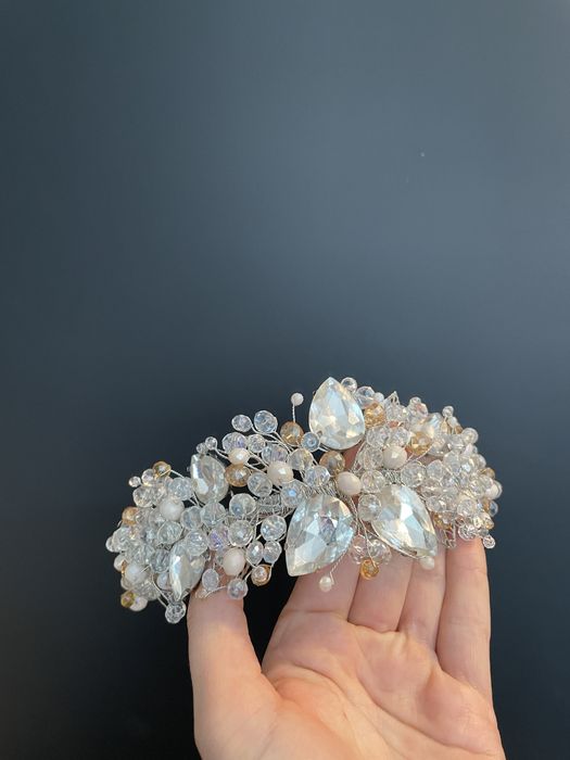 Diadem ślubny/Kolczyki (komplet)