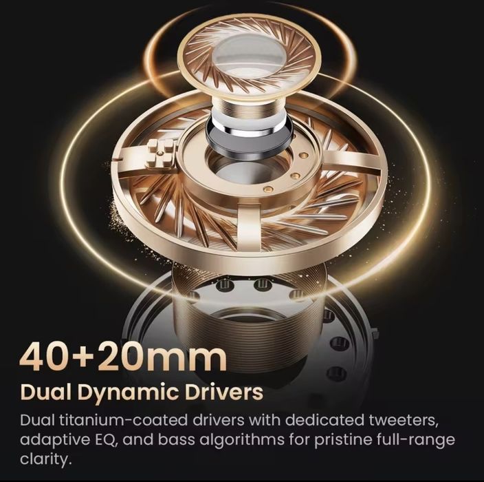 Топ! Навушники Haylou S40 ANC,LDAC, Hi-Res 3DBlack,Бездротові BT 6.0