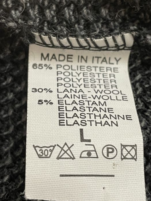 Bardzo oryginalny szary sweterek/tunika 30% wełny M