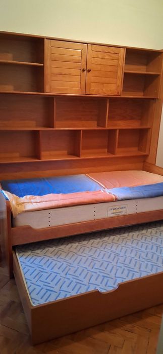 Movel cama dupla com movel secretária