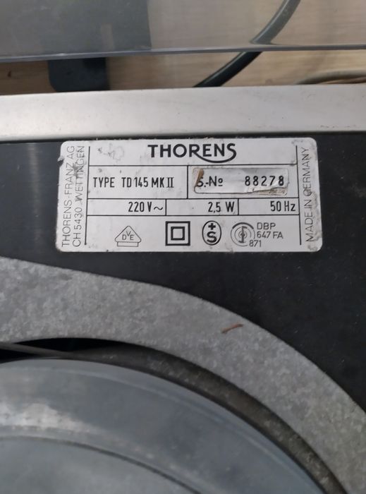 Gira discos Thorens 145 mk3