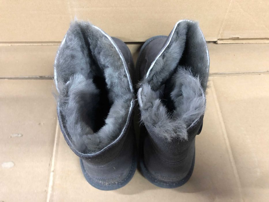 2761 Skórzane Botki Śniegowce Zimowe NICEBAY Mega Ciepłe Wełna 40