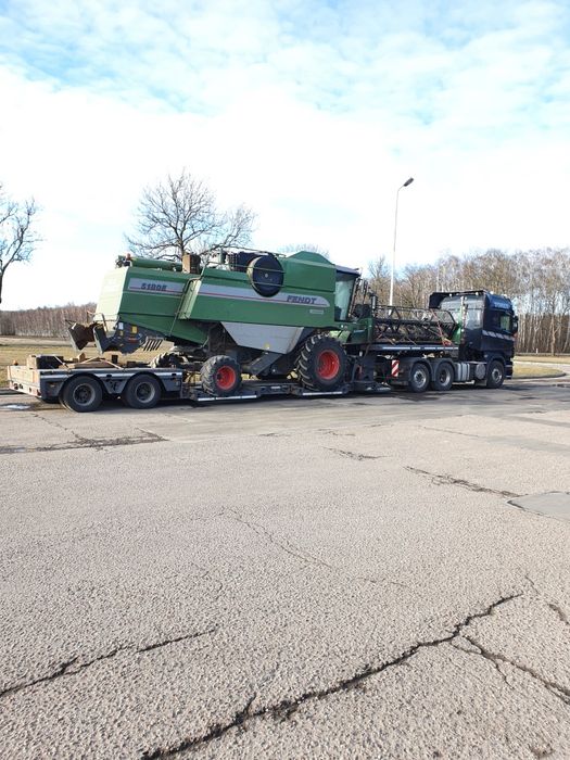 Transport kombajnów sieczkarni maszyn dźwigów  domków  gabarytów