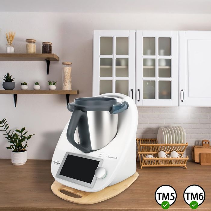 Deska pod Robota Kuchennego Thermomixa TM6 TM5 Bambusowa Ślizgowa
