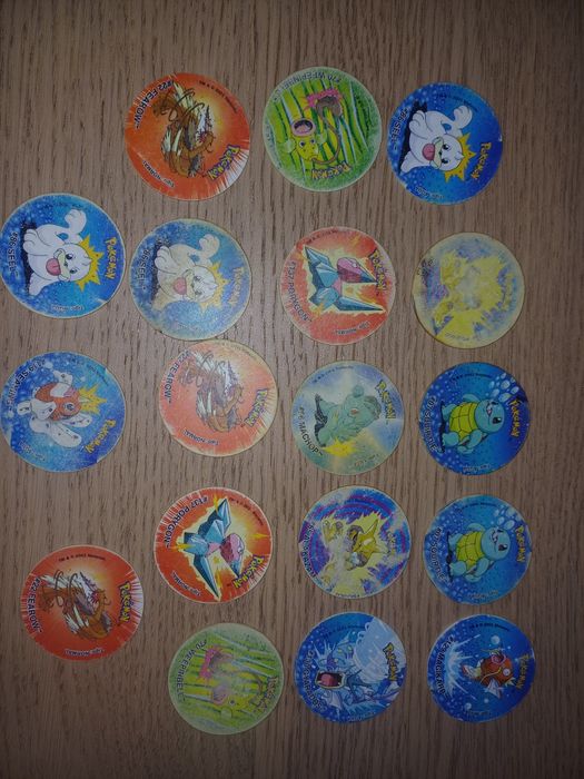 Tazos Pokémon várias coleções